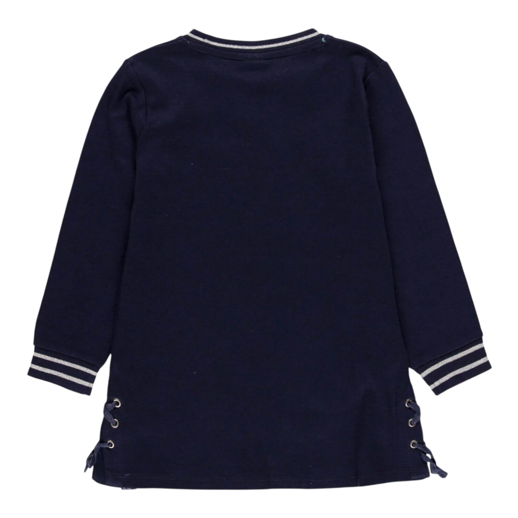 Boboli Abito Manica Lunga tinta unita Blu per Bambina 455082 BLU BOBOLI 