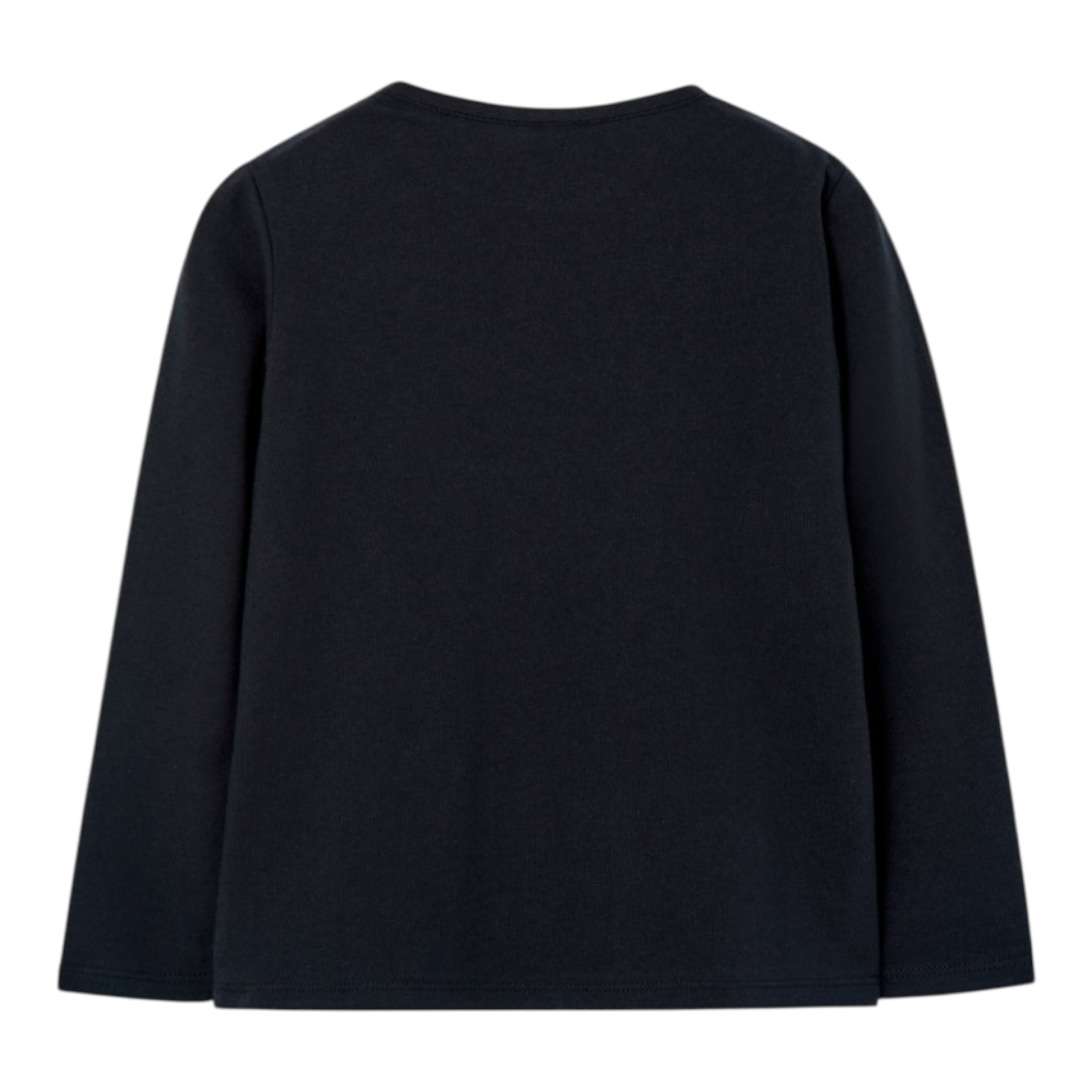 Boboli Shirt tinta unita Girocollo con Stampa Nero per Bambina 457006 NERO BOBOLI 