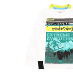 Boboli Shirt Girocollo tinta unita con Stampa Bianco per Bambino 513021 BIANCO BOBOLI 