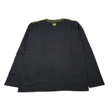 Boboli Shirt Girocollo tinta unita con Stampa Nero per Bambino 518015 NERO BOBOLI 