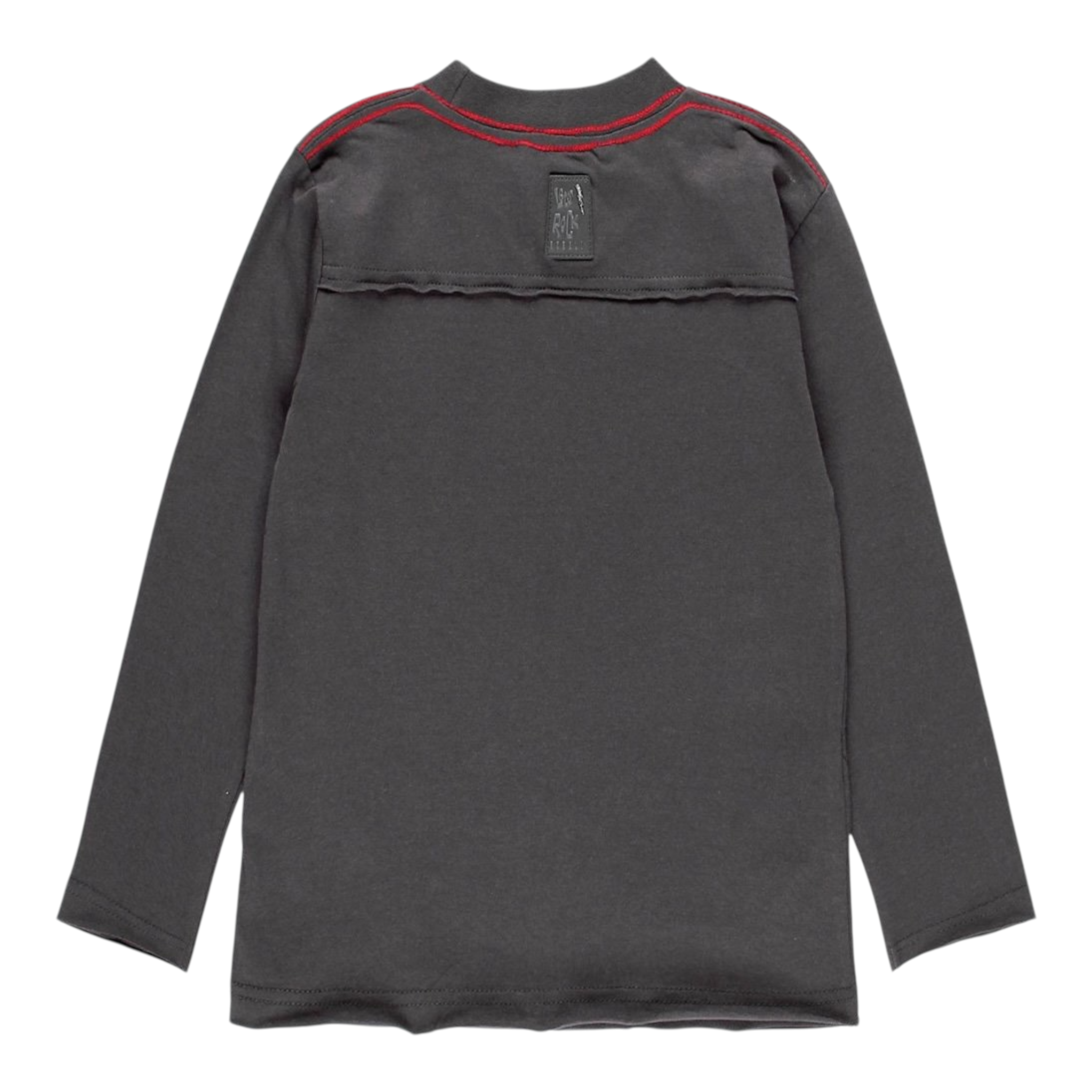 Boboli Shirt Girocollo tinta unita con Stampa Grigio per Bambino 531054 GRIGIO BOBOLI 