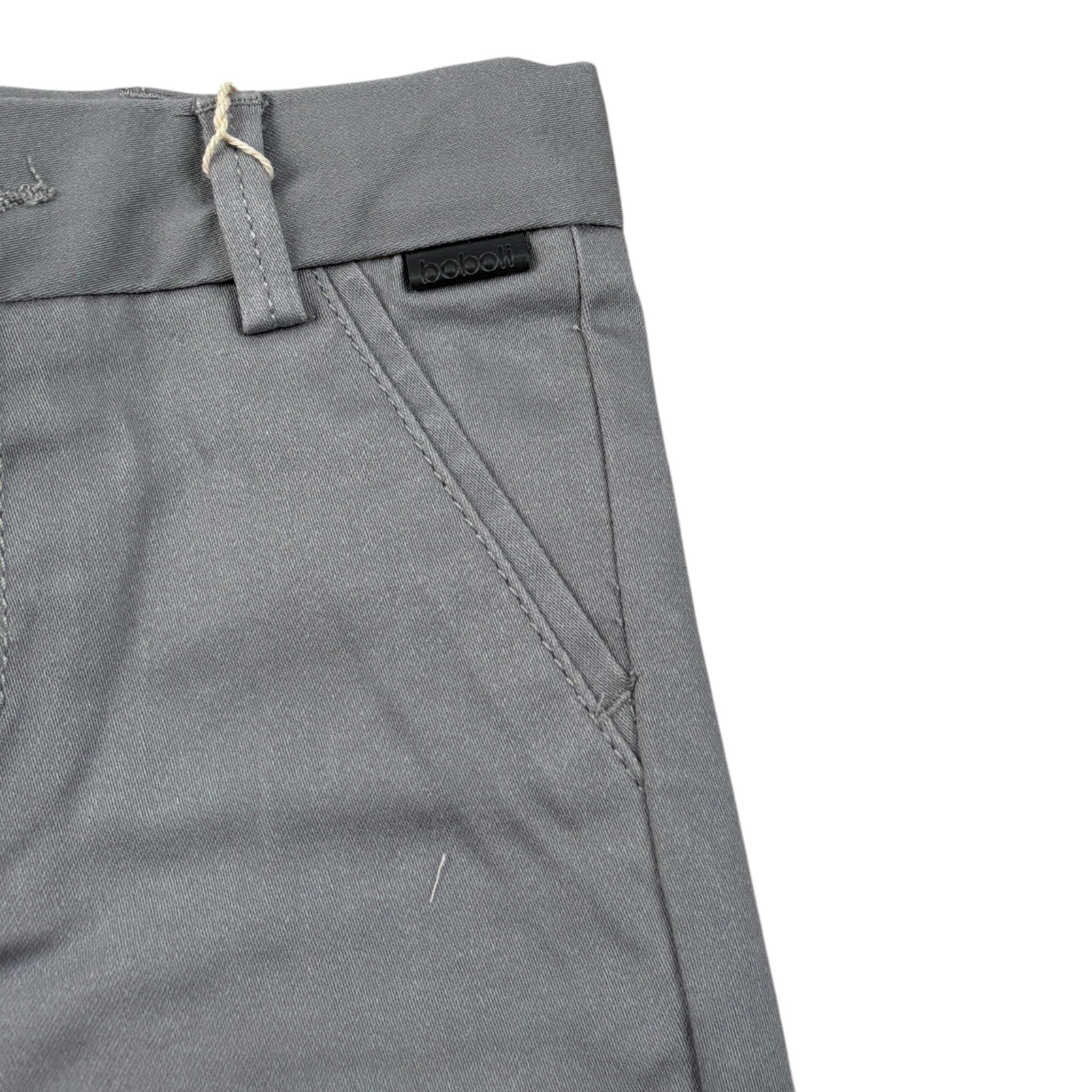 Boboli Pantalone tinta unita con Giorvita Regolabile Grigio per Neonato 711065 GRIGIO BOBOLI 