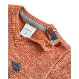Boboli Maglia Girocollo tinta unita Arancione per Neonato 717038 ARANCIONE BOBOLI 