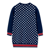 Boboli Abito Manica Lunga tinta unita Blu per Bambina 727286 BLU BOBOLI 