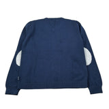 Boboli Maglia Scollo A V tinta unita Blu per Bambino 732271 BLU BOBOLI 