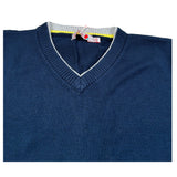 Boboli Maglia Scollo A V tinta unita Blu per Bambino 732271 BLU BOBOLI 