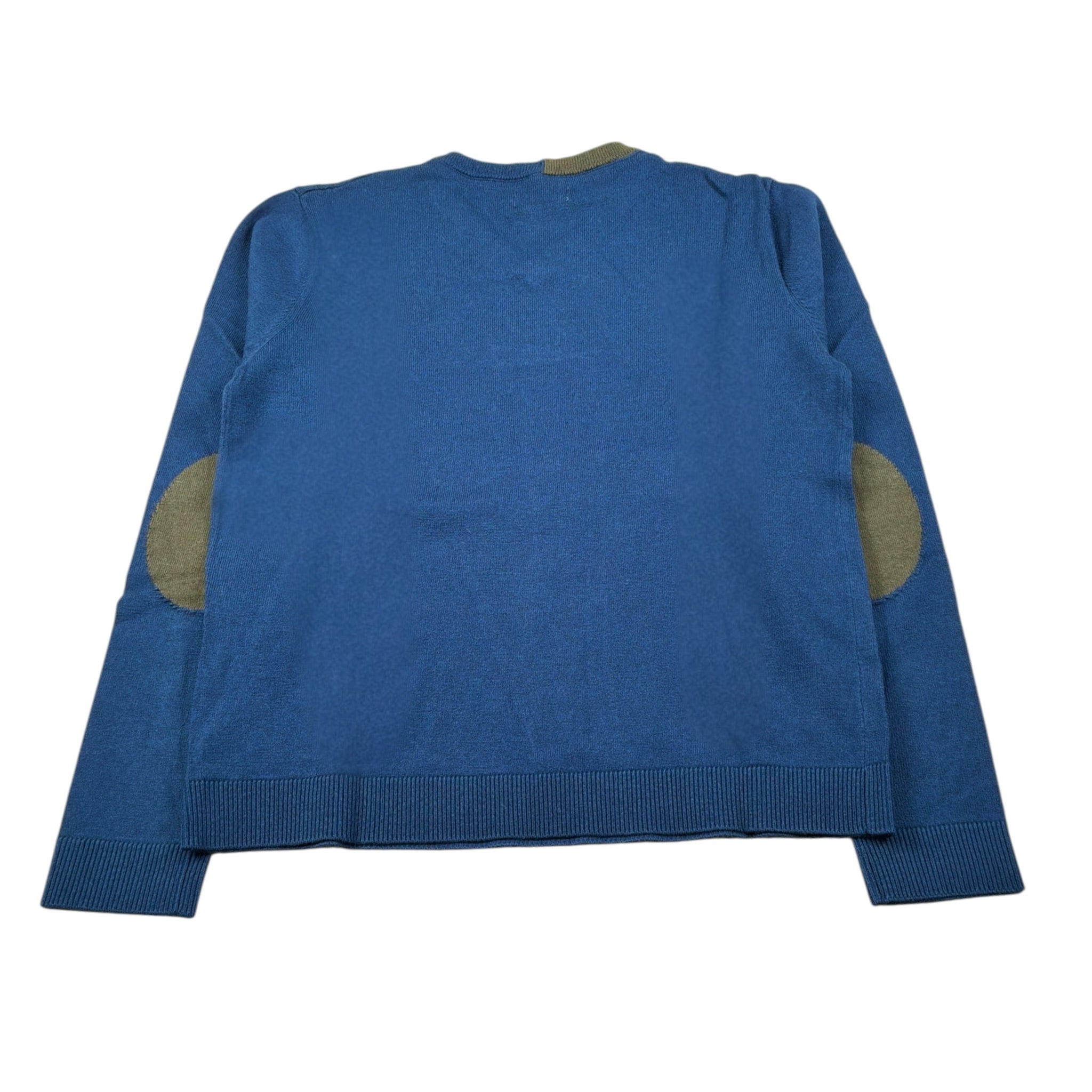 Boboli Maglia con Collo A V tinta unita Blu per Bambino 736455 BLU BOBOLI 