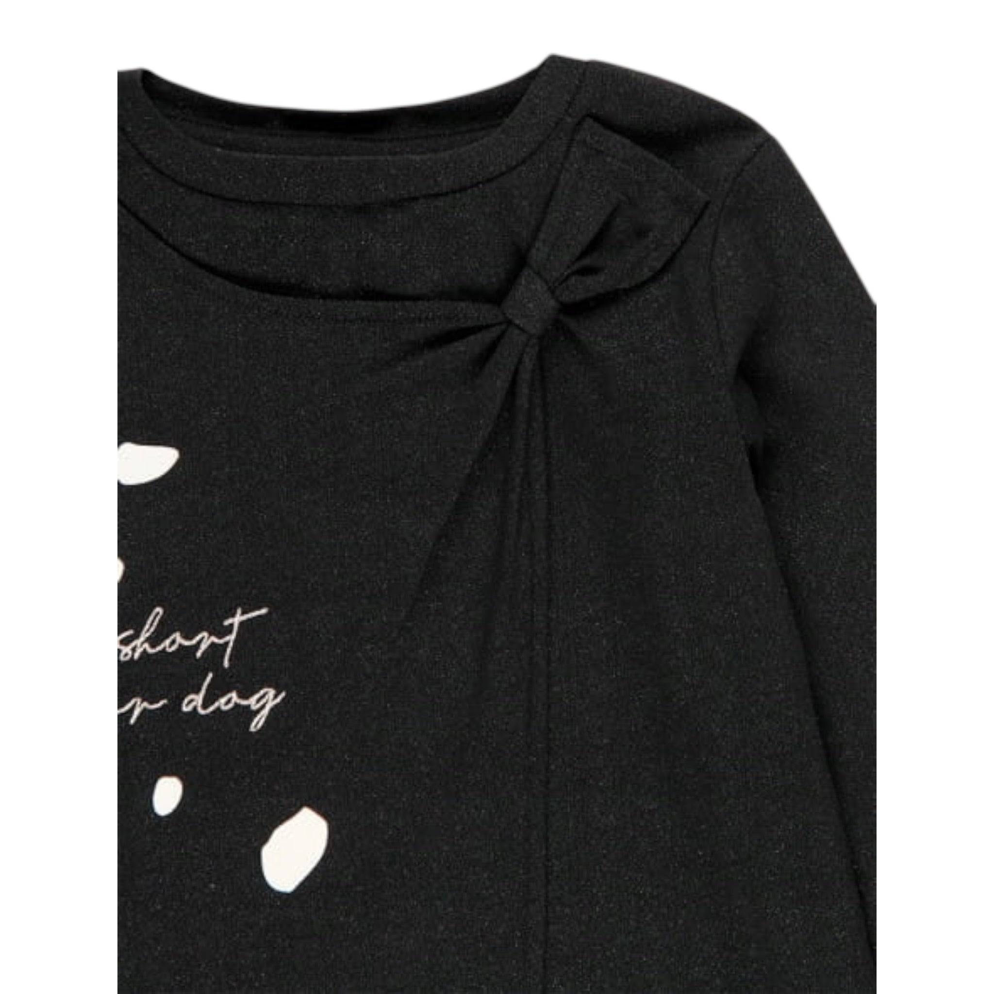 Boboli Shirt tinta unita con Stampa Nero per Bambina THSM NERO BOBOLI 
