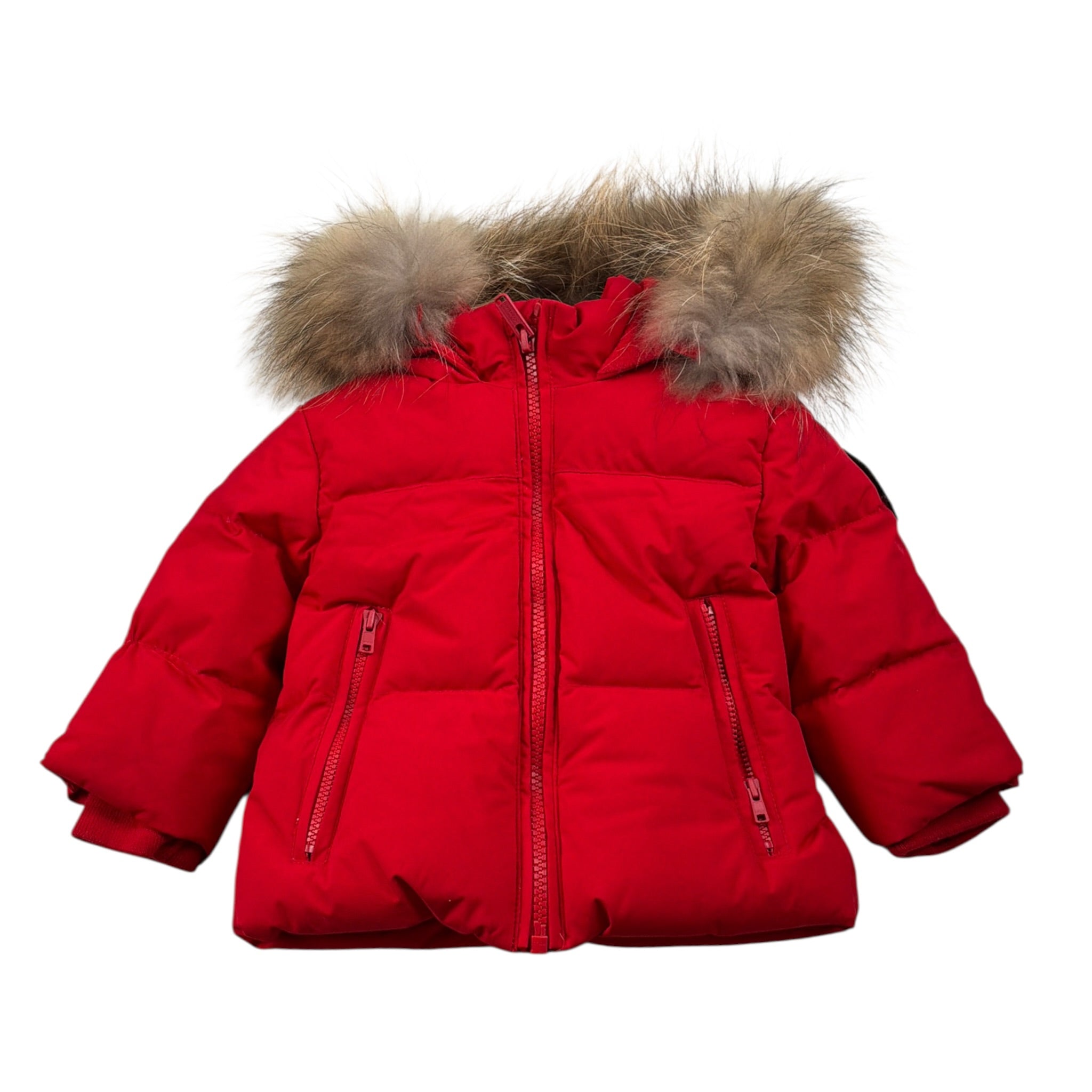 Bomboogie Giubbino tinta unita con Cappuccio Rosso per Neonato JB130VT ROSSO BOMBOOGIE 