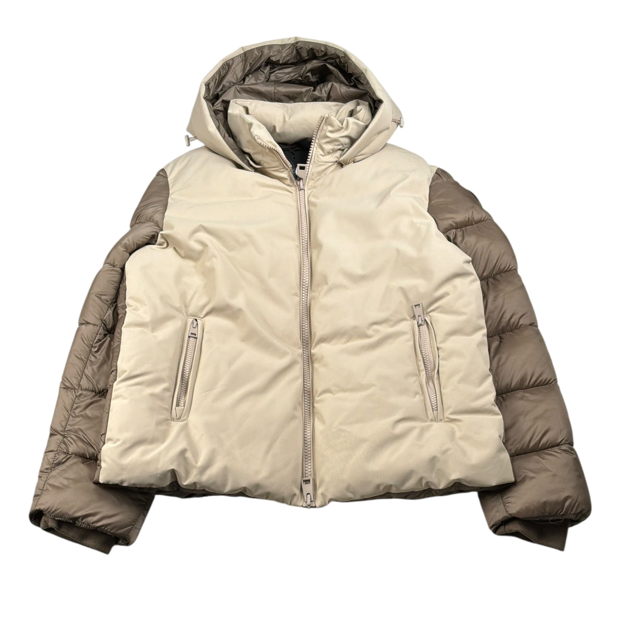 Bomboogie Giubbino Bicolore con Cappuccio Beige per Bambino JK9322 BEIGE BOMBOOGIE 