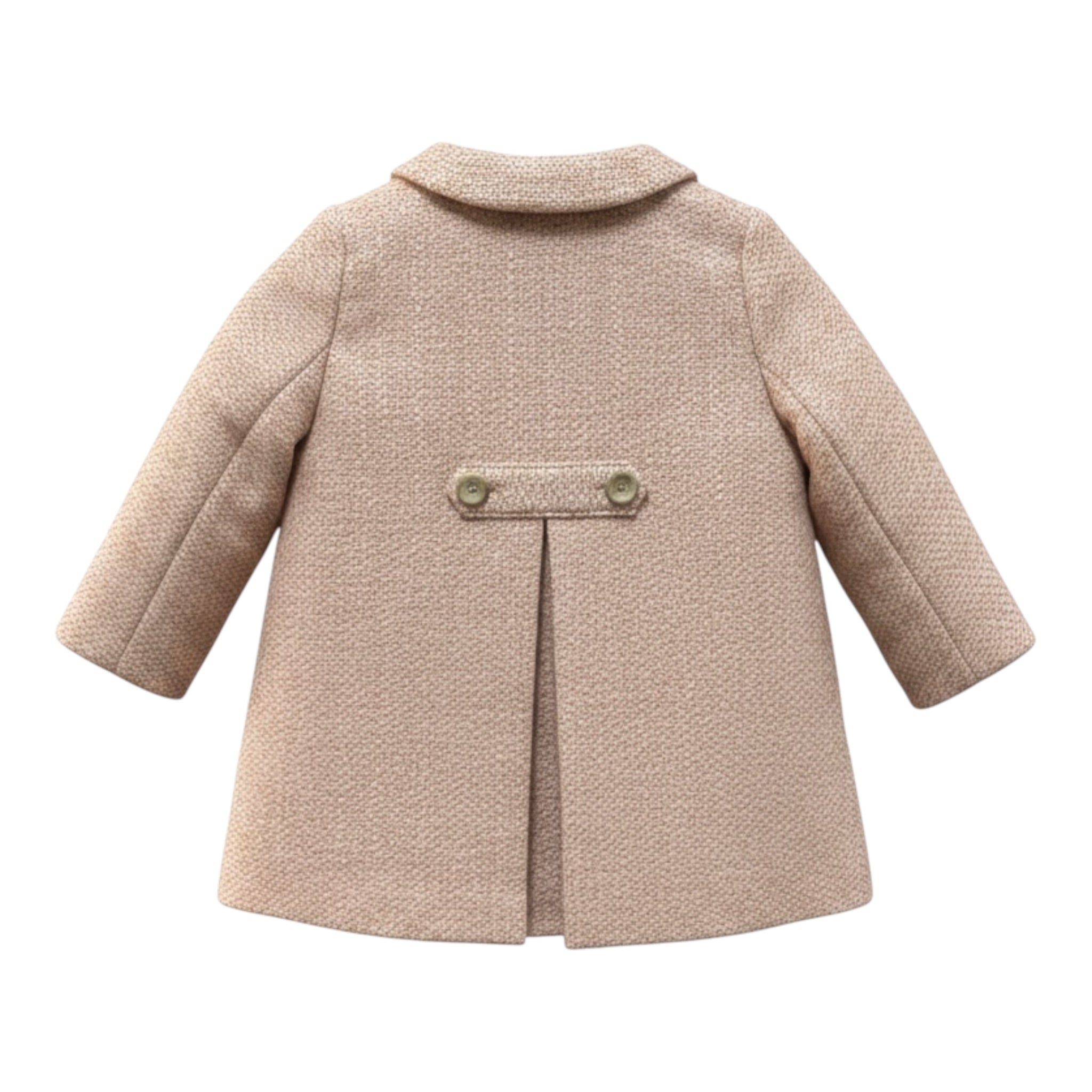 Bonpoint Cappotto tinta unita con Bottoni Rosa per Neonata BA036 ROSA BONPOINT 