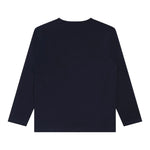 Boss Shirt Girocollo tinta unita con Stampa Blu per Bambino J25P25 BLU BOSS 