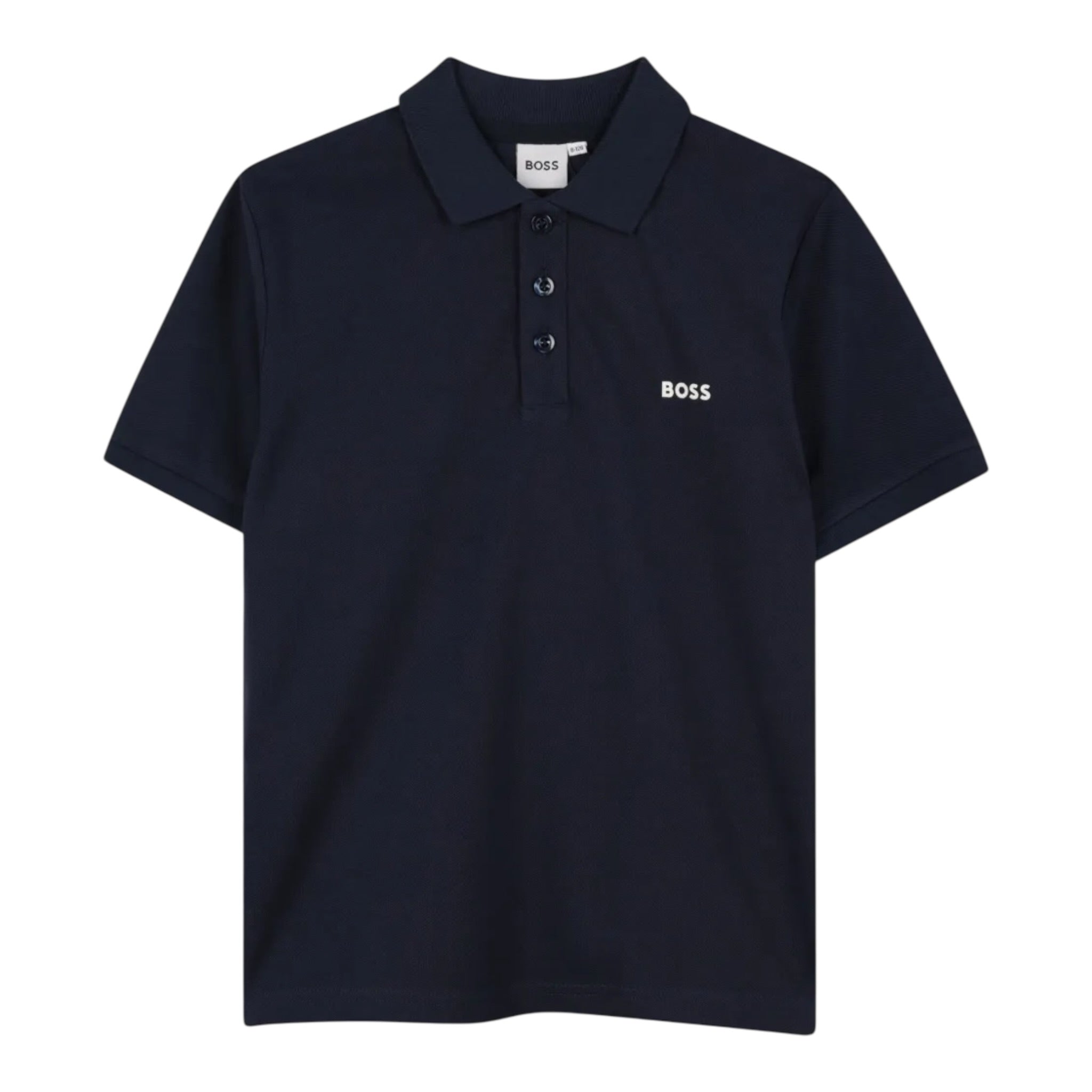 Boss Polo tinta unita con Logo Blu per Bambino J52014 BLU BOSS 