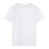 Boss T-Shirt tinta unita con Stampa Bianco per Bambino J52035 BIANCO BOSS 