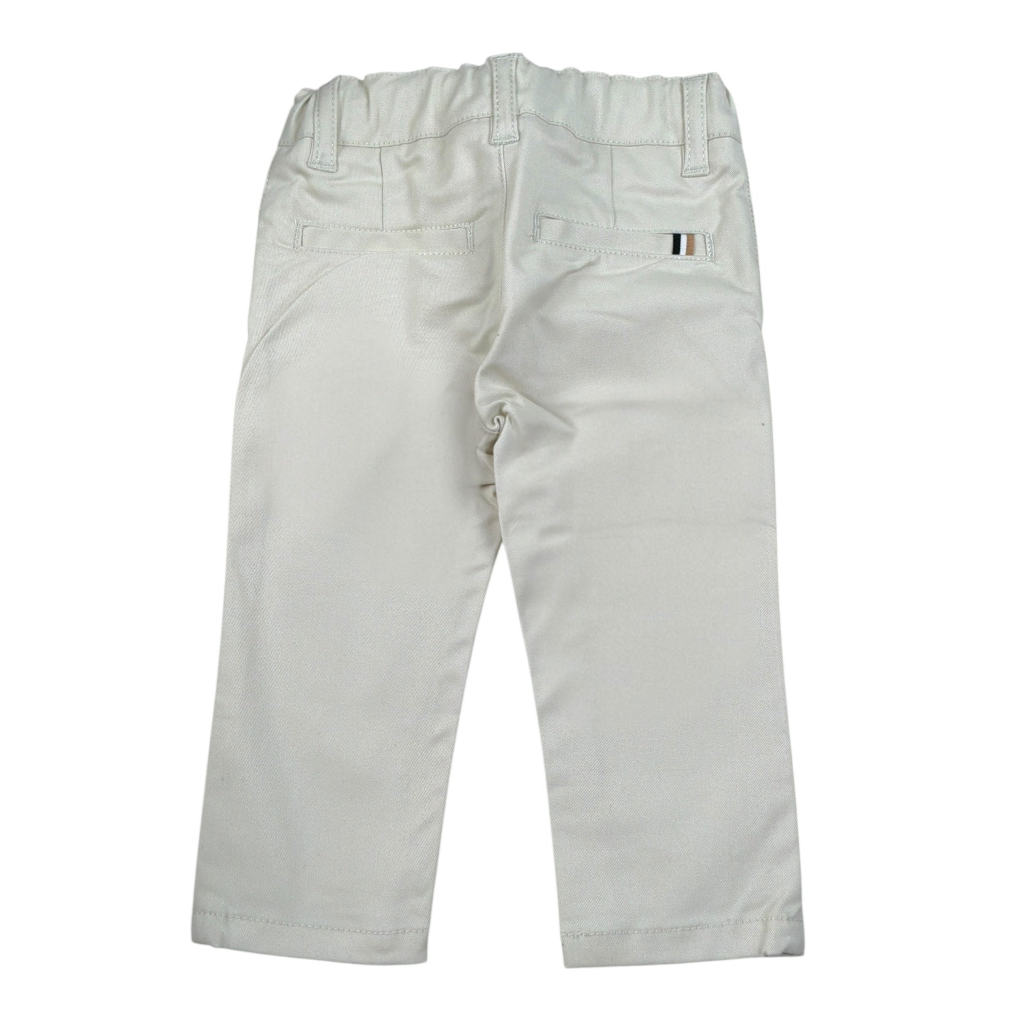 Boss Pantalone tinta unita con Girovita Regolabile Beige per Neonato J52077 BEIGE BOSS 