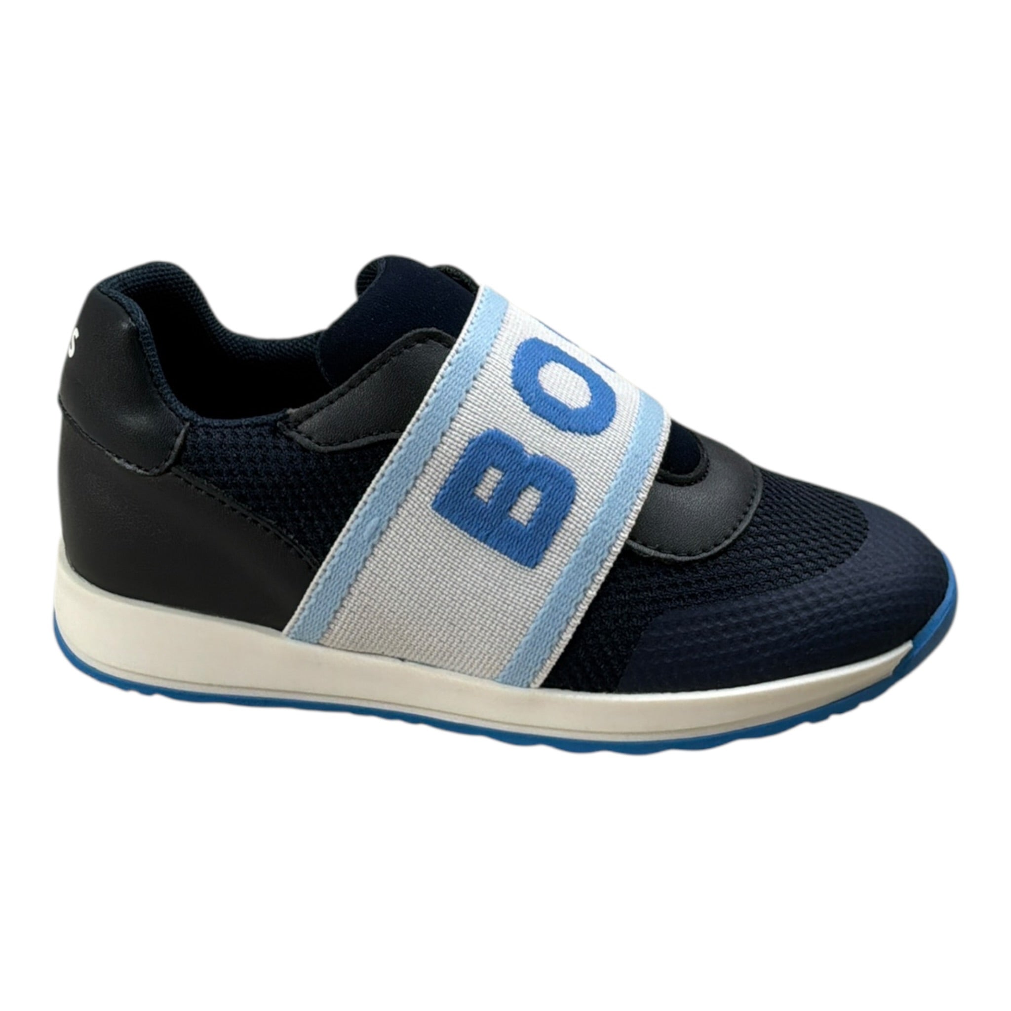 Boss Sneakers tinta unita con Logo Blu per Bambino J52157 BLU BOSS 