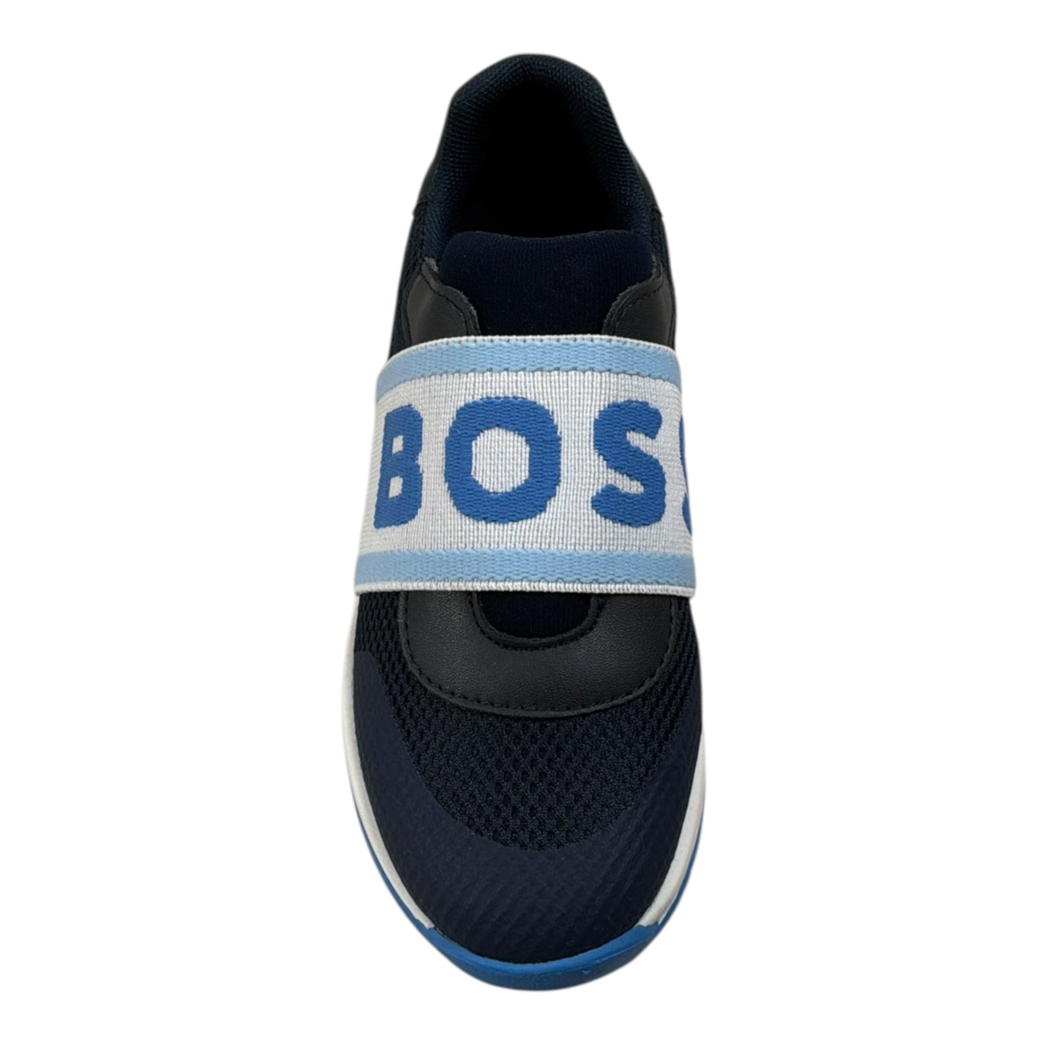 Boss Sneakers tinta unita con Logo Blu per Bambino J52157 BLU BOSS 