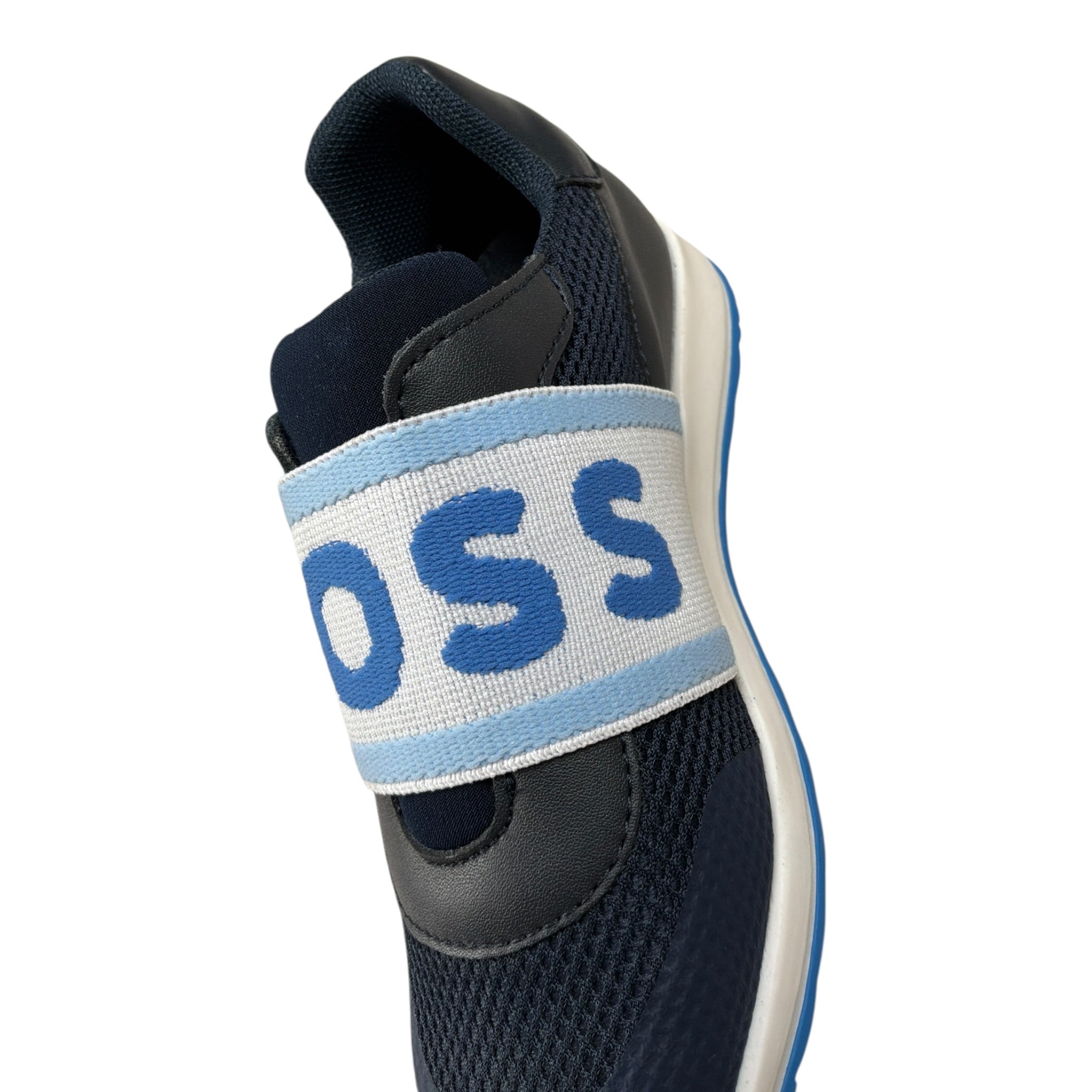 Boss Sneakers tinta unita con Logo Blu per Bambino J52157 BLU BOSS 