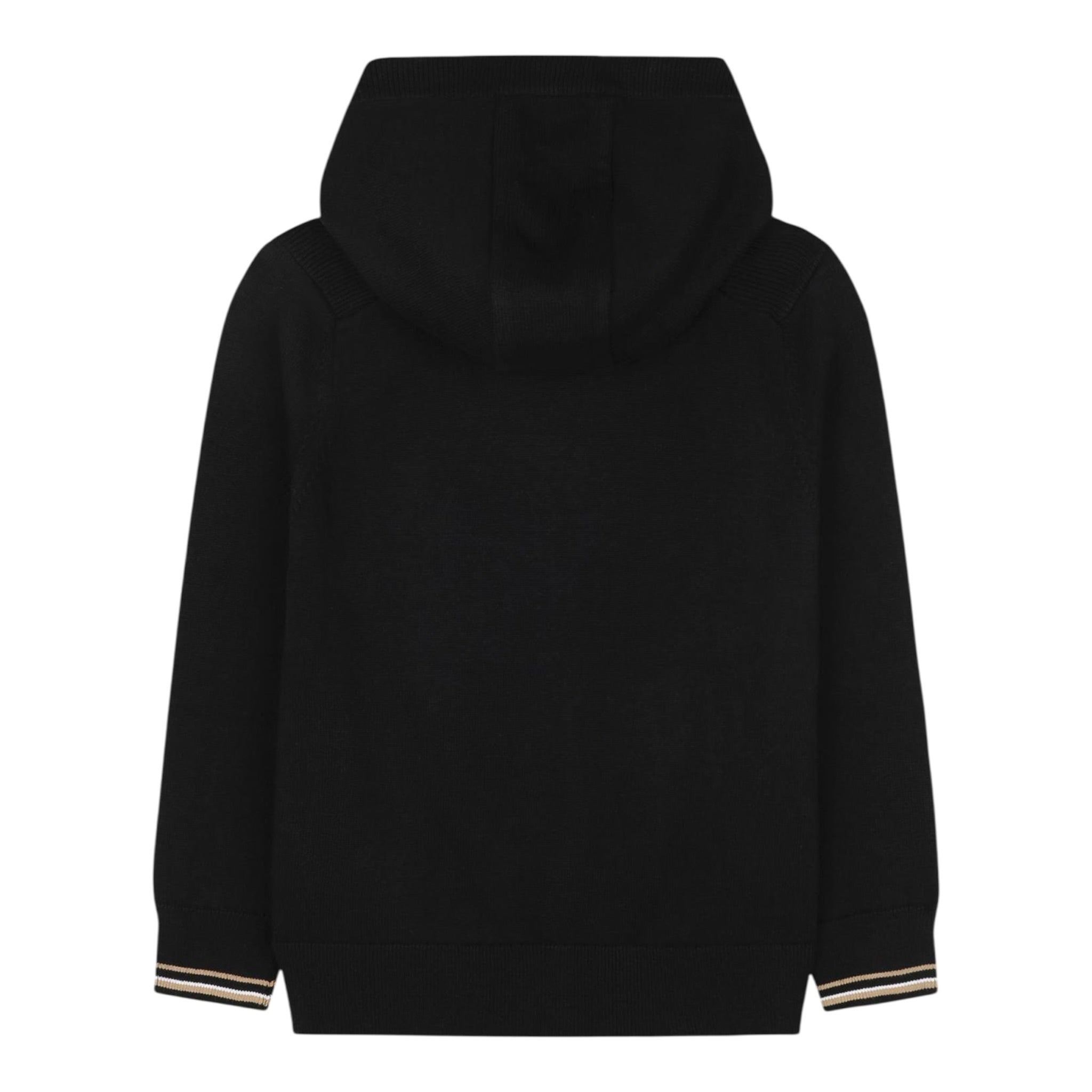 Boss Maglia tinta unita con Zip E Cappuccio Blu per Bambino J52309 BLU BOSS 