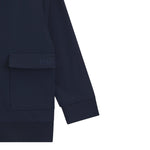 Boss Felpa tinta unita con Zip Blu per Bambino J52326 BLU BOSS 