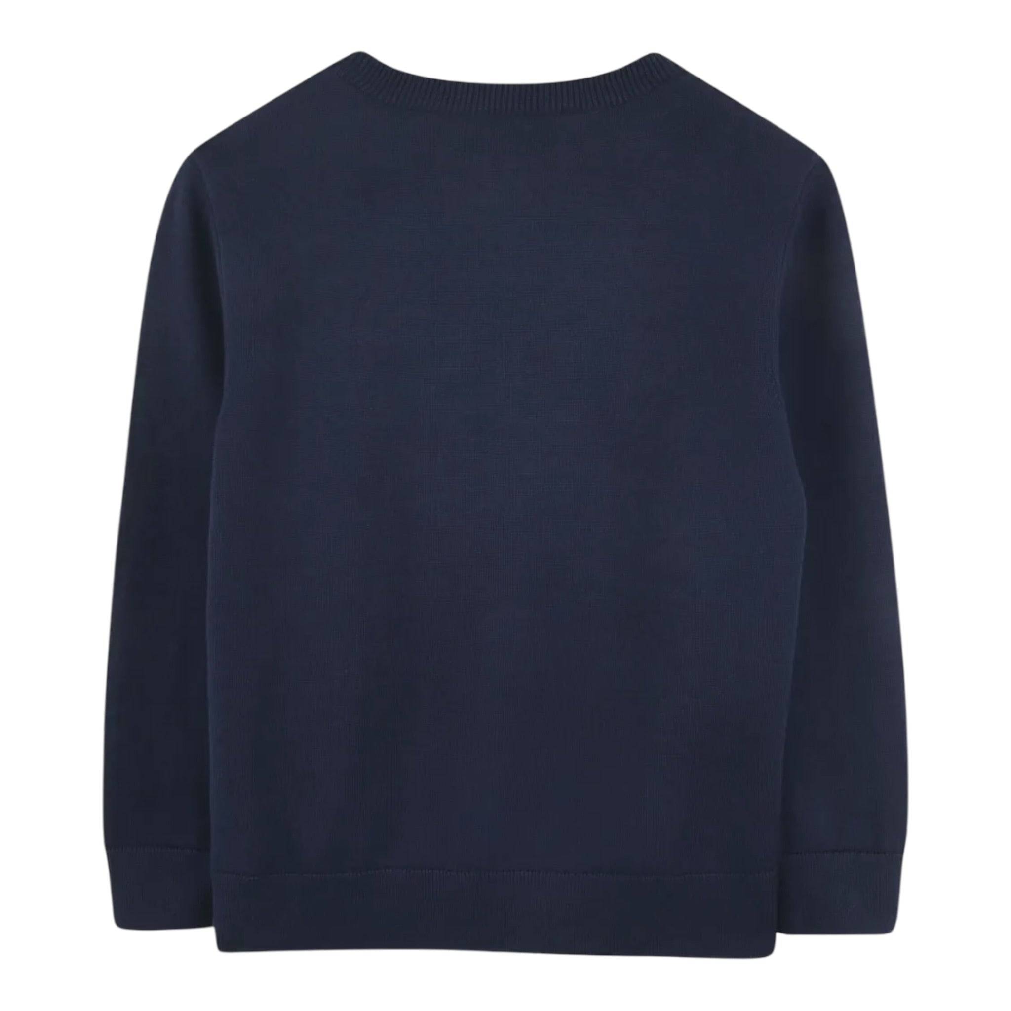 Boss Maglia Girocollo tinta unita con Stampa Blu per Bambino J52338 BLU BOSS 
