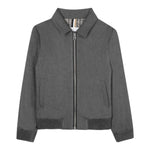 Boss giubbino tinta unita con Zip E Colletto Grigio per Bambino J52386 GRIGIO BOSS 