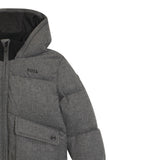 Boss Giubbino tinta unita con Zip E Cappuccio Grigio per Bambino J52394 GRIGIO BOSS 