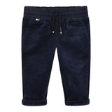 Boss Pantalone tinta unita In Camoscio Blu per Neonato J52438 BLU BOSS 