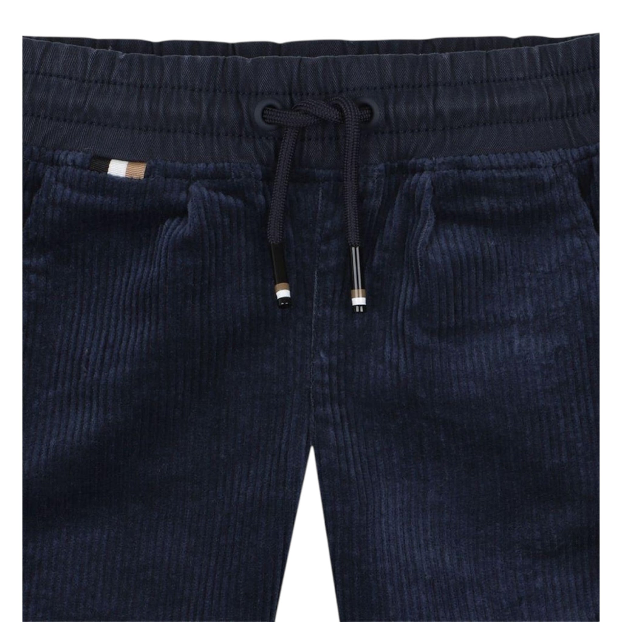 Boss Pantalone tinta unita In Camoscio Blu per Bambino J52438J BLU BOSS 