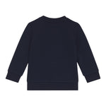 Boss Felpa Girocollo tinta unita con Stampa Blu per Bambino J52457 BLU BOSS 