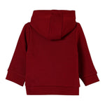 Boss Felpa tinta unita con Cappuccio E Stampa Rosso per Bambino J52461 ROSSO BOSS 
