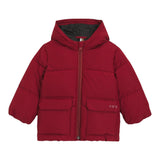 Boss Giubbino tinta unita con Zip E Cappuccio Rosso per Neonato J52476 ROSSO BOSS 