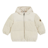 Boss Giubbino tinta unita con Zip E Cappuccio Beige per Bambino J52478J BEIGE BOSS 