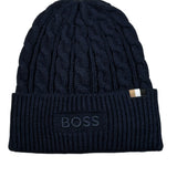Boss Cappello tinta unita con Logo Blu per Neonato J52624 BLU BOSS 