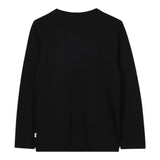 Boss Shirt Girocollo tinta unita con Stampa Nero per Bambino J52864 NERO BOSS 