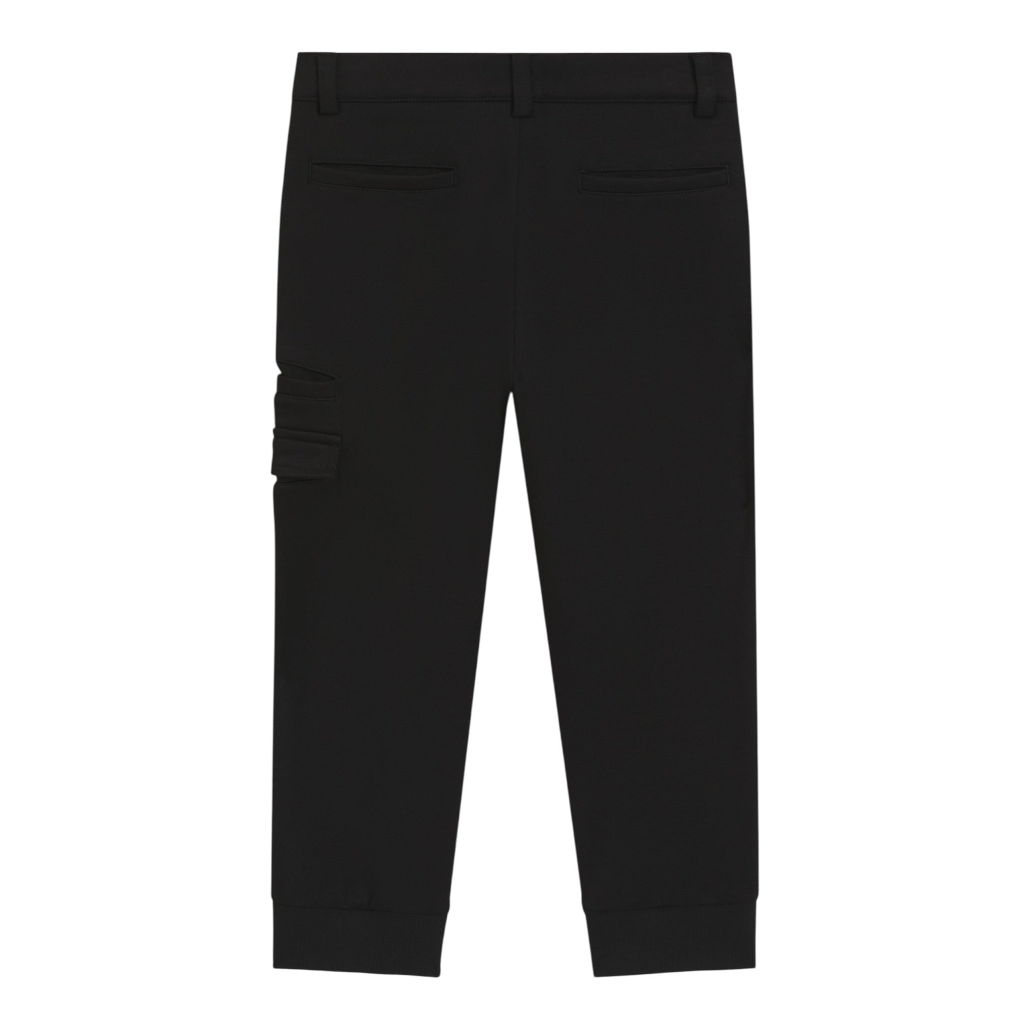 Boss Pantalone tinta unita con Bottone Nero per Bambino J5296 NERO BOSS 