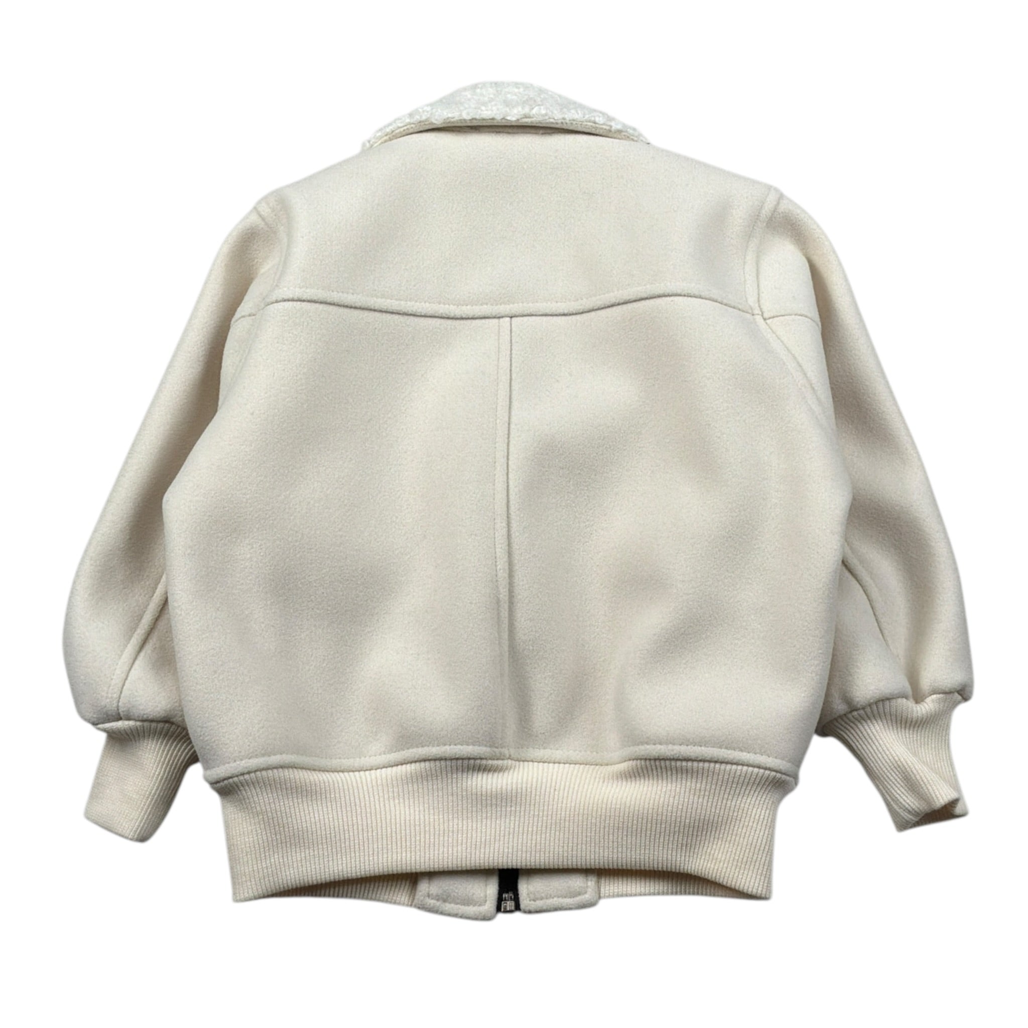 Brian Rush Giubbino tinta unita con Zip Panna per Neonato VN746N PANNA BRIAN RUSH 
