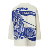 Burberry Cardigan tinta unita con Stampa Panna per Bambino 8081459 PANNA BURBERRY 