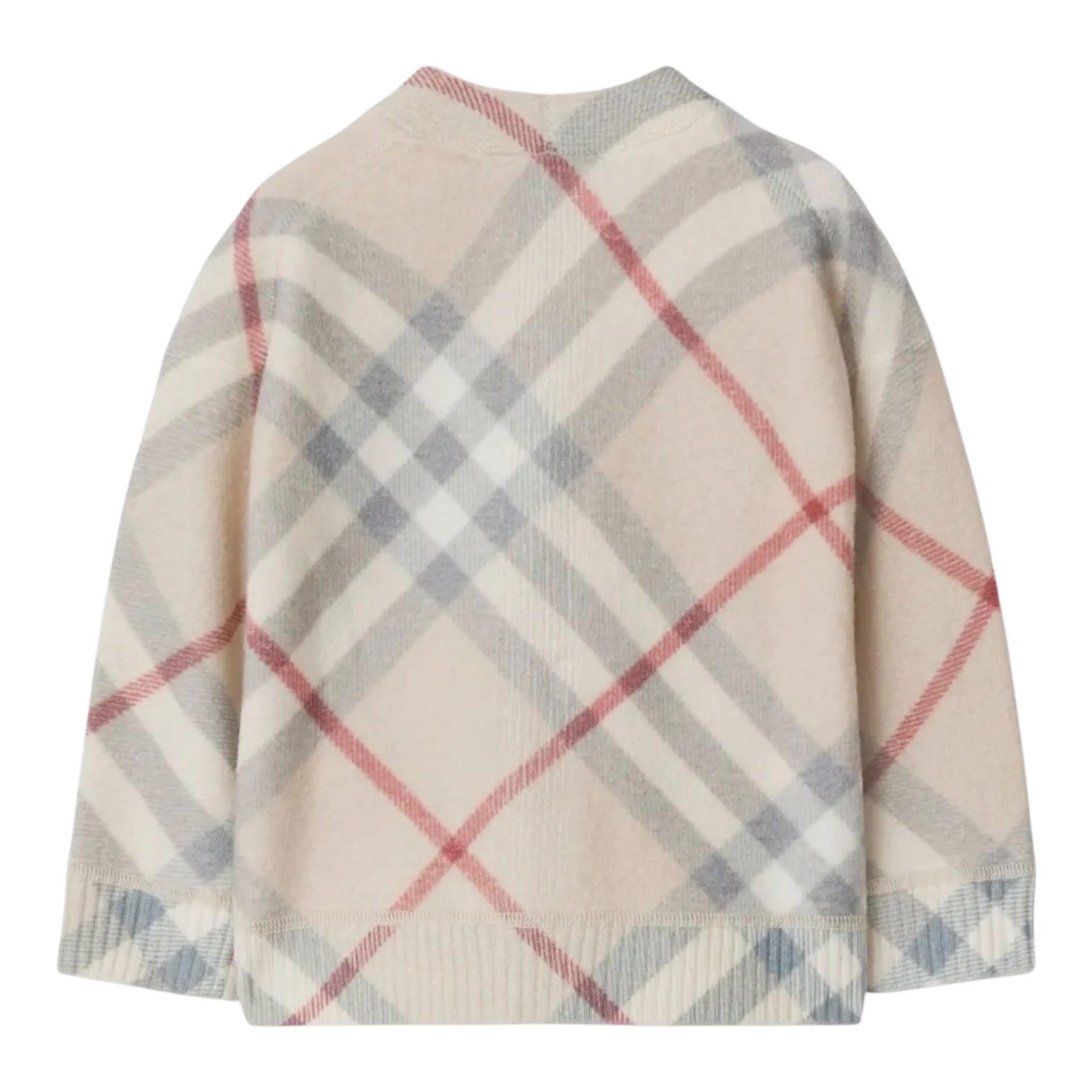 Burberry Cardigan tinta unita con Fantasia Beige per Neonata 8093117 BEIGE BURBERRY 