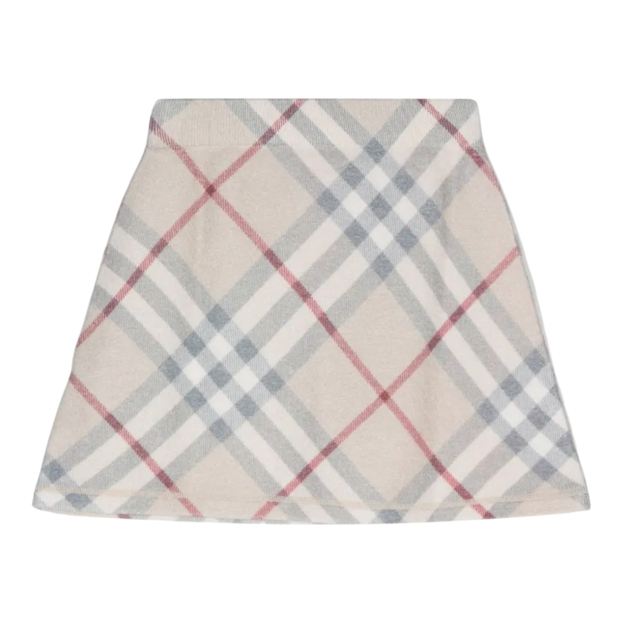 Burberry Gonna tinta unita con Fantasia Beige per Bambina 8093147 BEIGE BURBERRY 