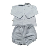 Calamaro Completo 2 Pezzi Shirt-Culotte Azzurro per Neonato 11173 AZZURRO CALAMARO 
