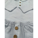 Calamaro Completo 2 Pezzi Shirt-Culotte Azzurro per Neonato 11173 AZZURRO CALAMARO 