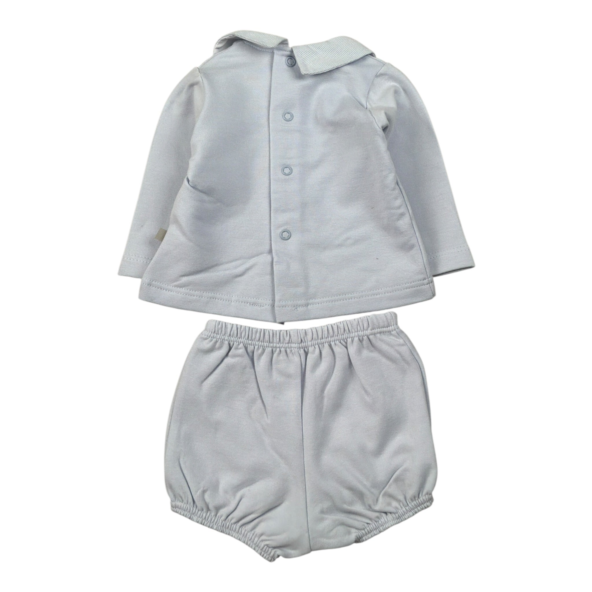 Calamaro Completo 2 Pezzi Shirt-Culotte Azzurro per Neonato 11173X AZZURRO CALAMARO 