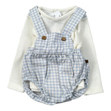 Calamaro Completo 2Pz Maglia-Salopette Azzurro per Neonata 11179 AZZURRO CALAMARO 
