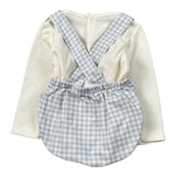 Calamaro Completo 2Pz Maglia-Salopette Azzurro per Neonata 11179 AZZURRO CALAMARO 