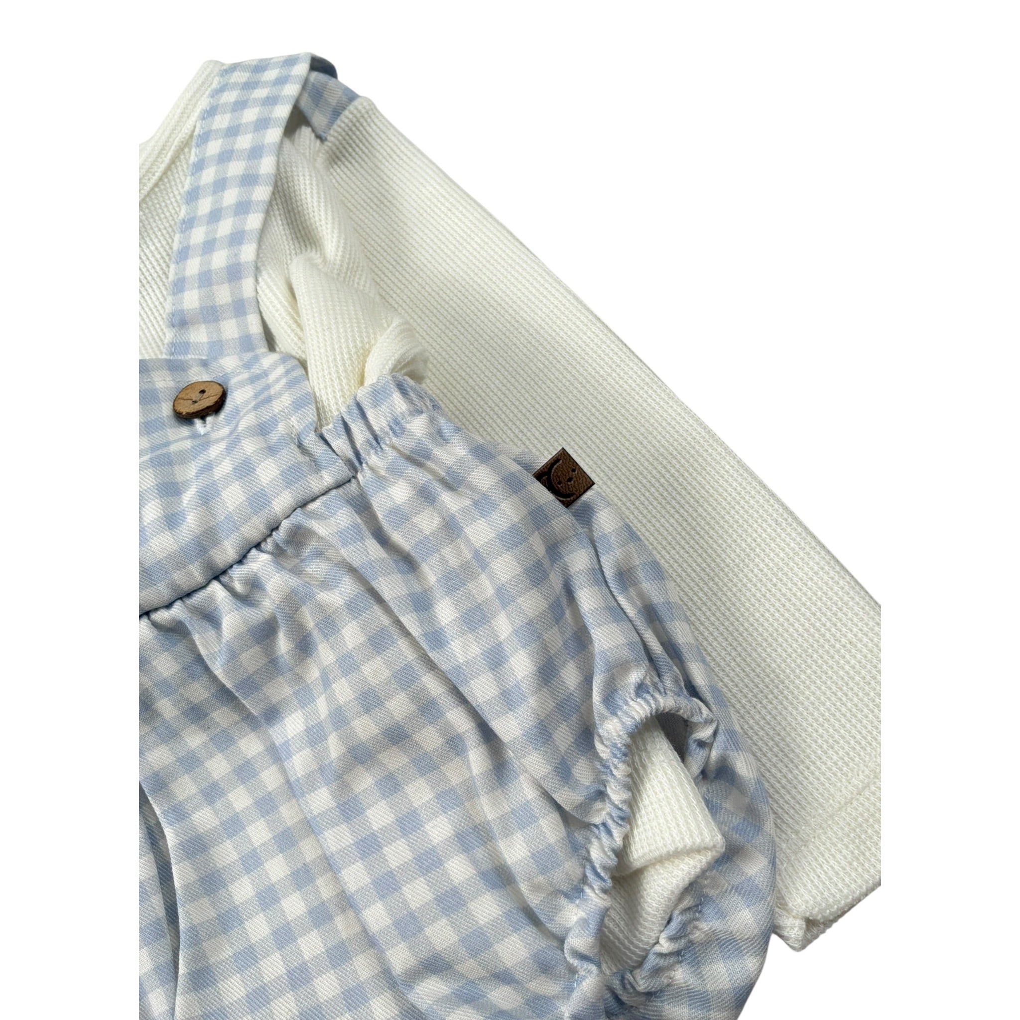 Calamaro Completo 2Pz Maglia-Salopette Azzurro per Neonata 11179 AZZURRO CALAMARO 