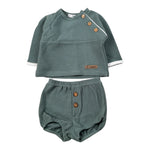 Calamaro Completo 2Pz Maglia-Coulotte tinta unita Verde per Neonato 11187 VERDE CALAMARO 