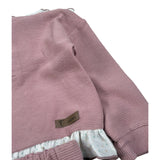 Calamaro Completo 2Pz Maglia-Pantalone con Cappuccio Rosa per Neonata 11188 ROSA CALAMARO 