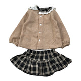 Calamaro Completo 2Pz Maglia-Coulotte Beige per Neonata 11234 BEIGE CALAMARO 