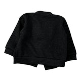 Calamaro Cardigan tinta unita con Logo Nero per Neonato 14026 NERO CALAMARO 